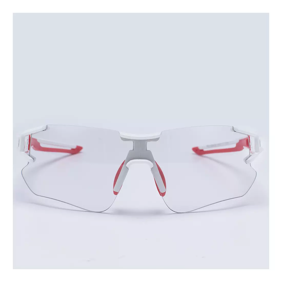 Rockbros 10126 ochelari de bicicletă / sport cu fotocromie alb-roșu
