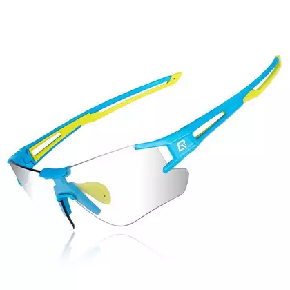 Rockbros 10127 ochelari de bicicletă / sport cu fotocromie albastru-verde