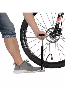 Rockbros manual bicicletă universală / pompă de podea mini, negru MFP-BK