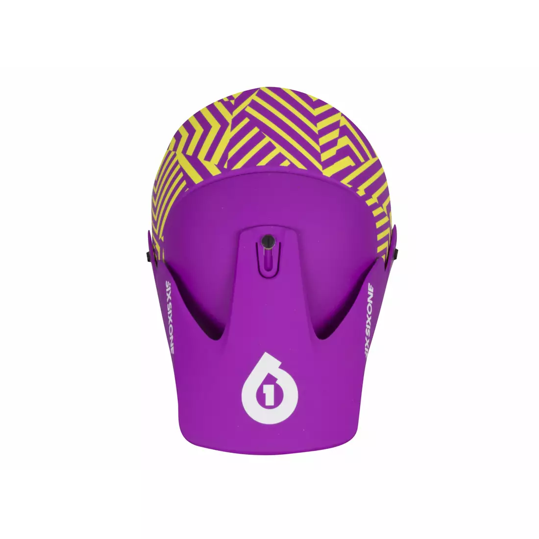SisSixOne 661 RESET DAZZLE PURPLE Cască de bicicletă fullface violet și galben 