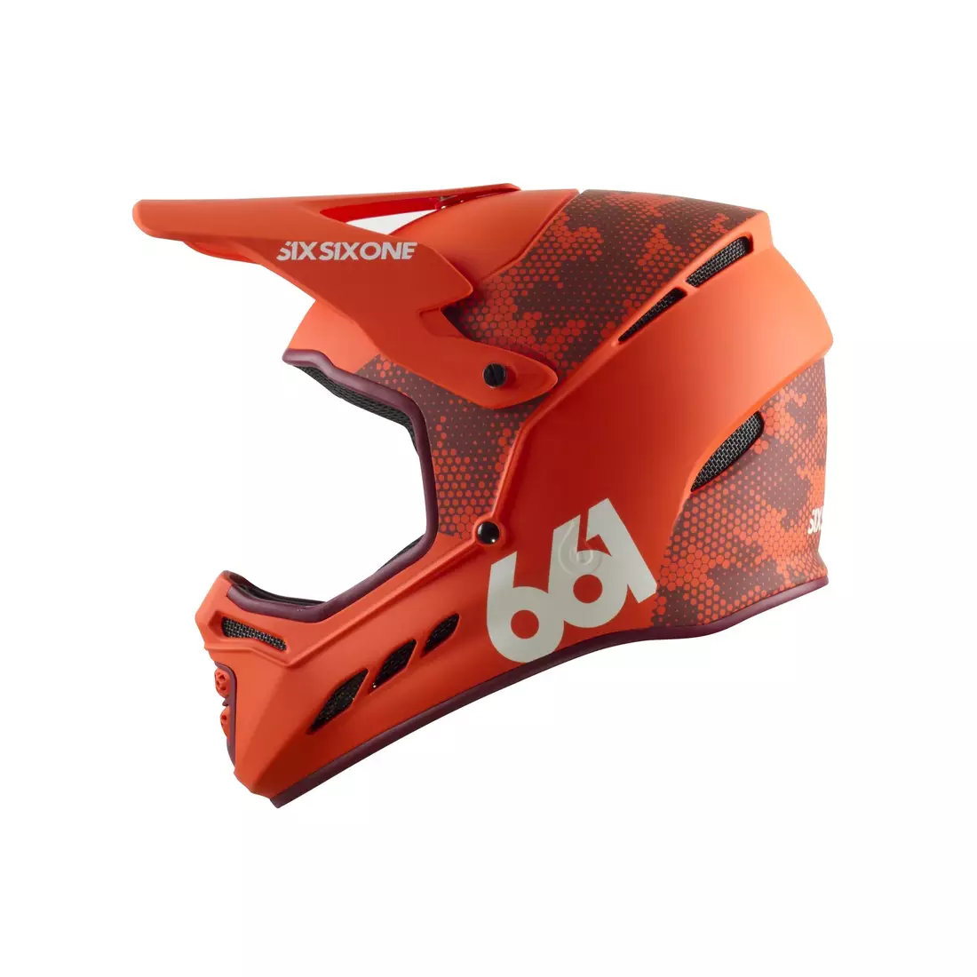 SisSixOne 661 RESET DIGI ORANGE MIPS Cască de bicicletă fullface portocaliu 