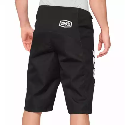 100% pantaloni scurți de ciclism junior R-CORE Youth Shorts black 