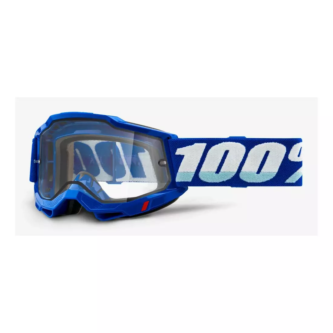 100% ochelari de protecție pentru biciclete  ACCURI 2 ENDURO MOTO BLUE (Geamuri duble transparente) 1STO-50221-501-02