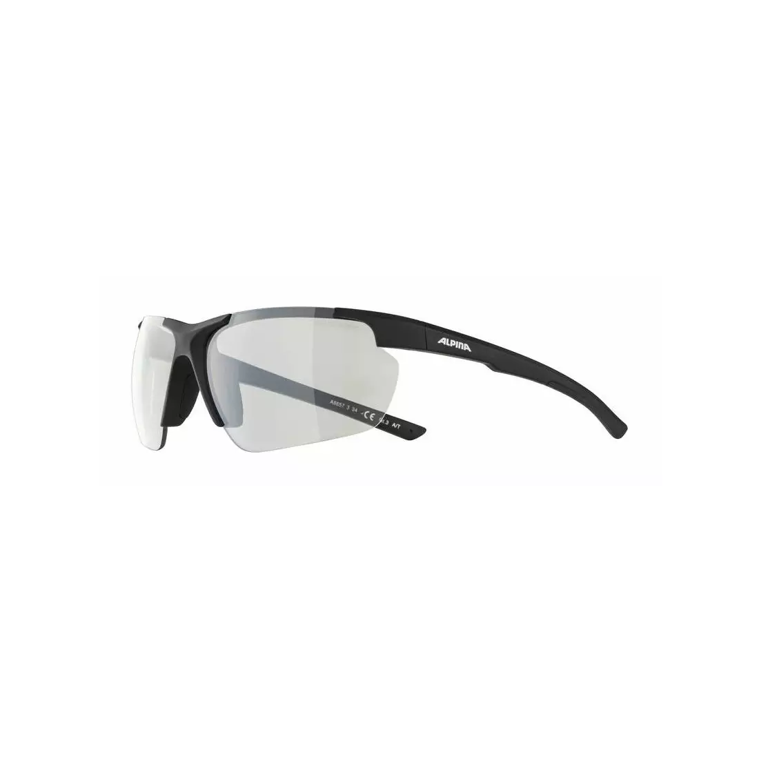 ALPINA ochelari sportivi DEFFY HR CLEAR MIRROR S1 black matt A8657334