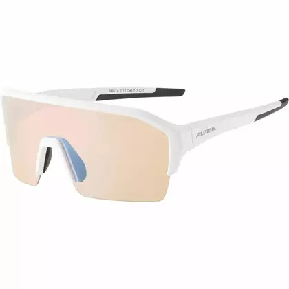 ALPINA ochelari sportivi RAM HR HVLM+ BLUE MIRROR S1-3 white matt A8674211
