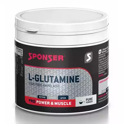 Czysta glutamina SPONSER L-GLUTAMINE 100% PURE puszka 350g (NEW)SPN-81-030