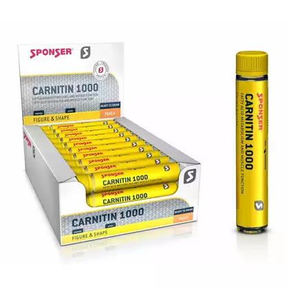 Karnityna SPONSER L-CARNITIN 1000 brzoskwinia (pudełko 30 ampułek x 25ml) (NEW)SPN-80-865