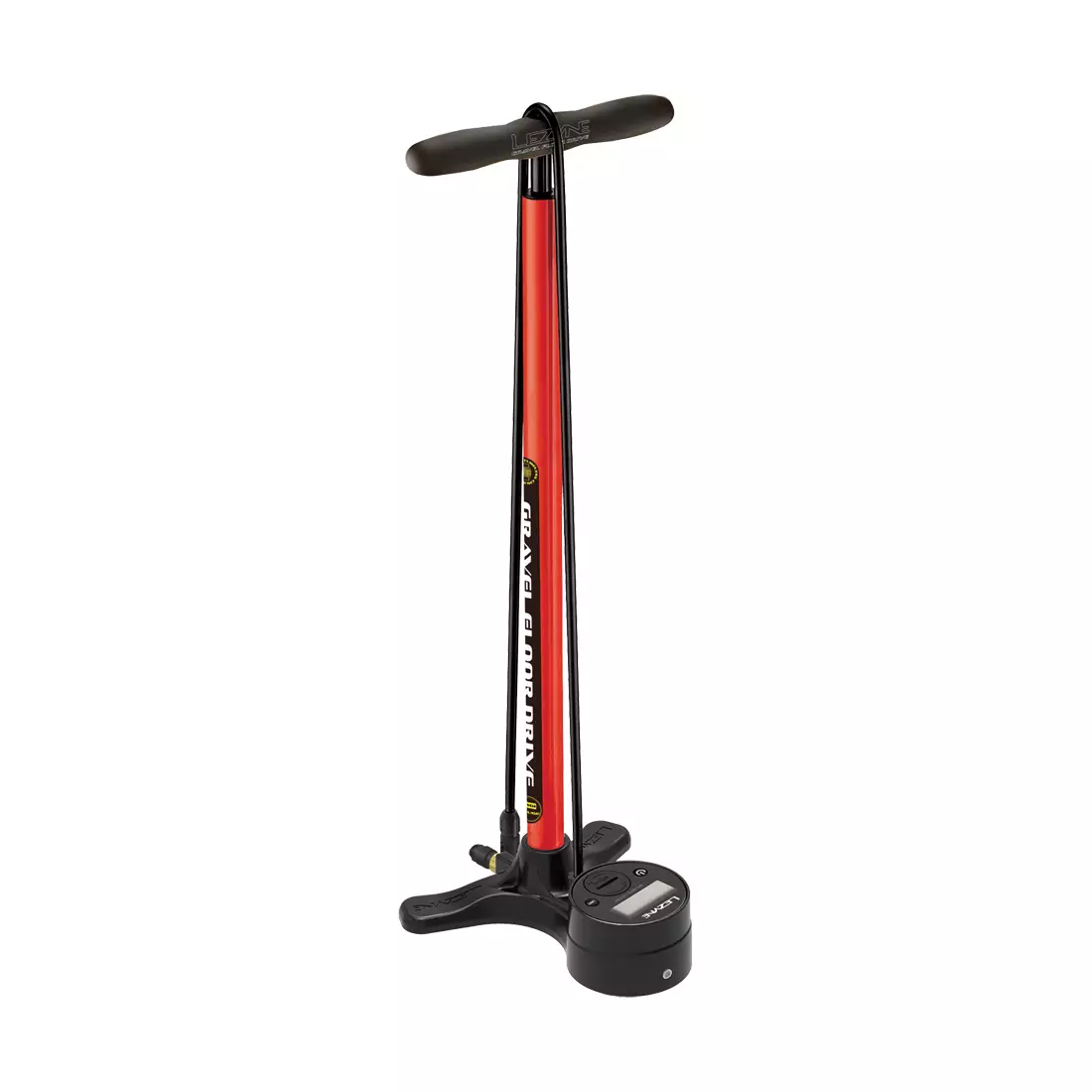 LEZYNE pompa de podea pentru bicicleta SPORT GRAVEL DRIVE ABS-1 PRO CHUCK 220psi roșu LZN-1-FP-GRVL-V115
