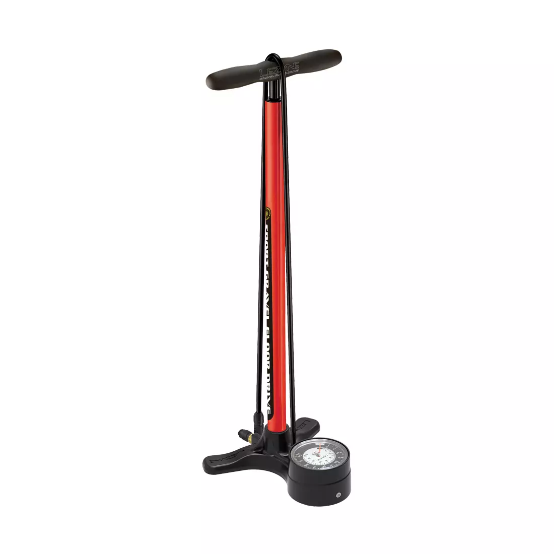 LEZYNE pompa de podea pentru bicicleta SPORT GRAVEL DRIVE ABS-1 PRO CHUCK 220psi roșu LZN-1-FP-SPGRVL-V115