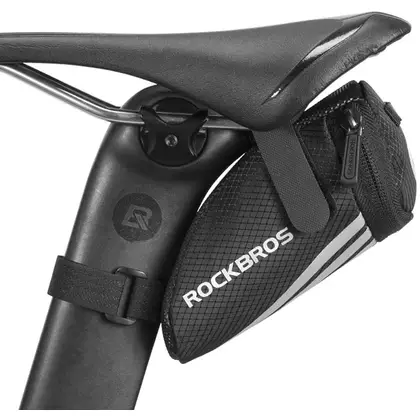 Rockbros Geantă de șa pentru biciclete, negru C28-1
