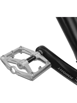 Rockbros pedale de platformă din aluminiu Carbon, argint 2017-12ES