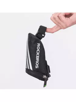 Rockbros sac de șa de bicicletă cu un clip, negru C28BK
