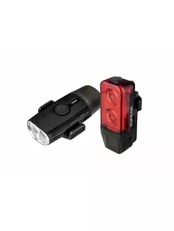 TOPEAK set de lumini pentru biciclete LUX USB COMBO black T-TMS098