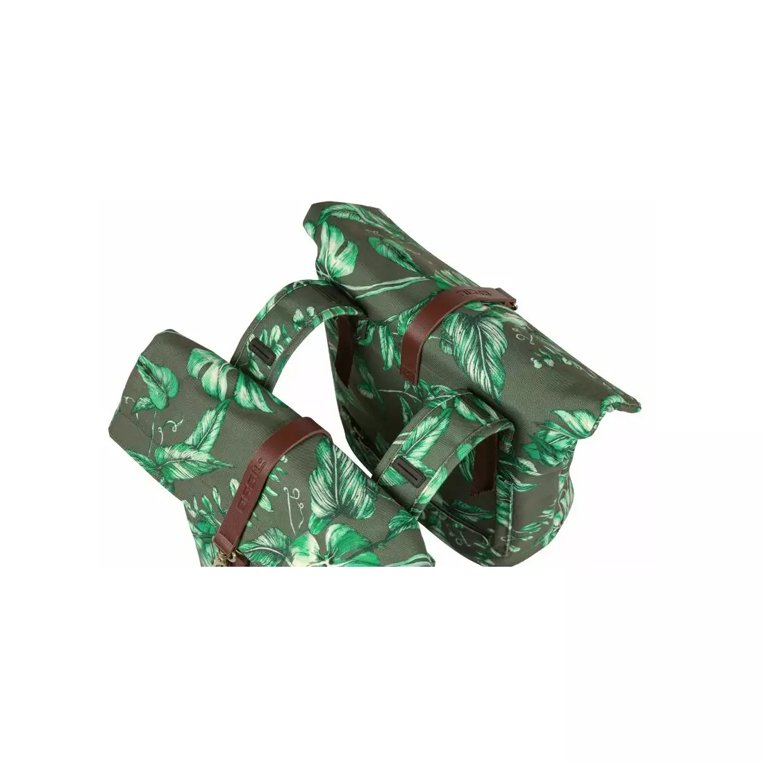 BASIL geamanduri pentru biciclete spate EVER-GREEN DOUBLE BAG 32L thyme green 18083
