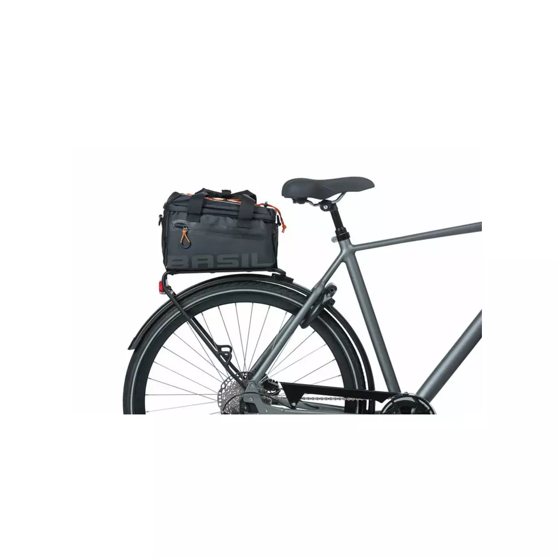 BASIL geantă de bicicletă spate MILES TARPAULIN TRUNKBAG 7L black orange 18088
