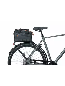 BASIL geantă de bicicletă spate MILES TARPAULIN TRUNKBAG 7L black orange 18088
