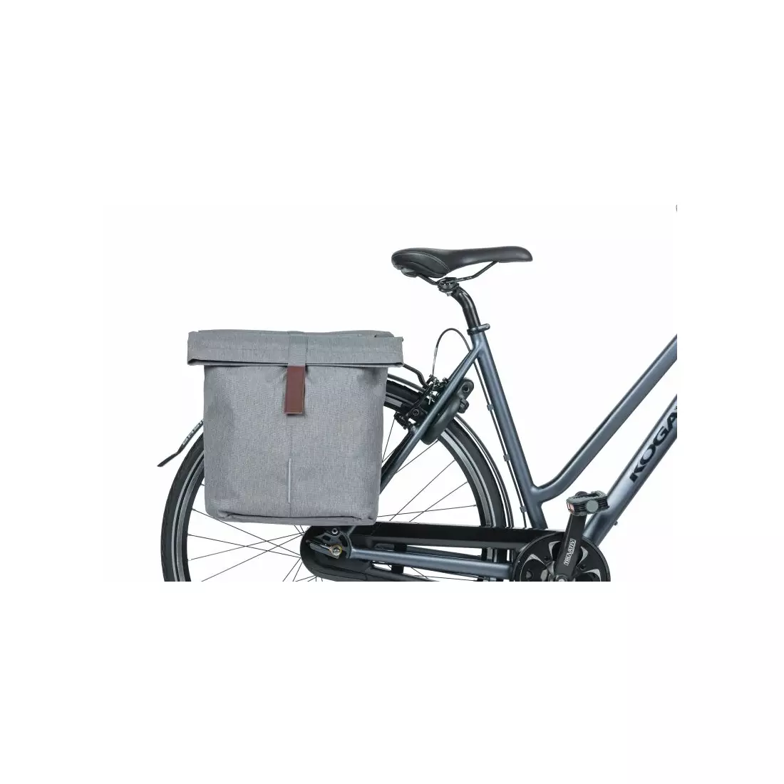 BASIL panniers spate pentru biciclete CITY DOUBLE BAG 32L grey melle 18072