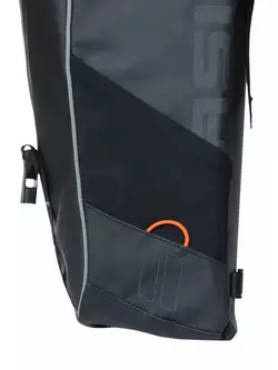 BASIL panniers spate pentru biciclete MILES TARPAULIN DOUBLE BAG 34L black orange 18086