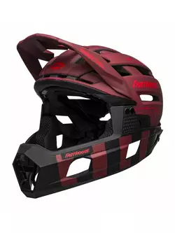 BELL SUPER AIR R MIPS SPHERICAL cască integrală pentru bicicletă, matte red black fasthouse