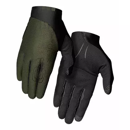 GIRO mănuși de ciclism pentru bărbați TRIXTER degetul lung olive GR-7127470