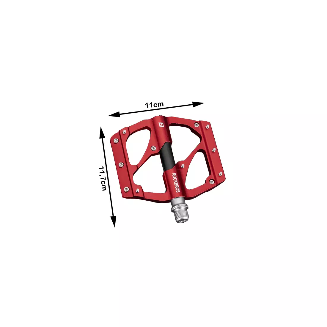 Rockbros pedale cu platformă din aluminiu, roșu 2020-12BRD