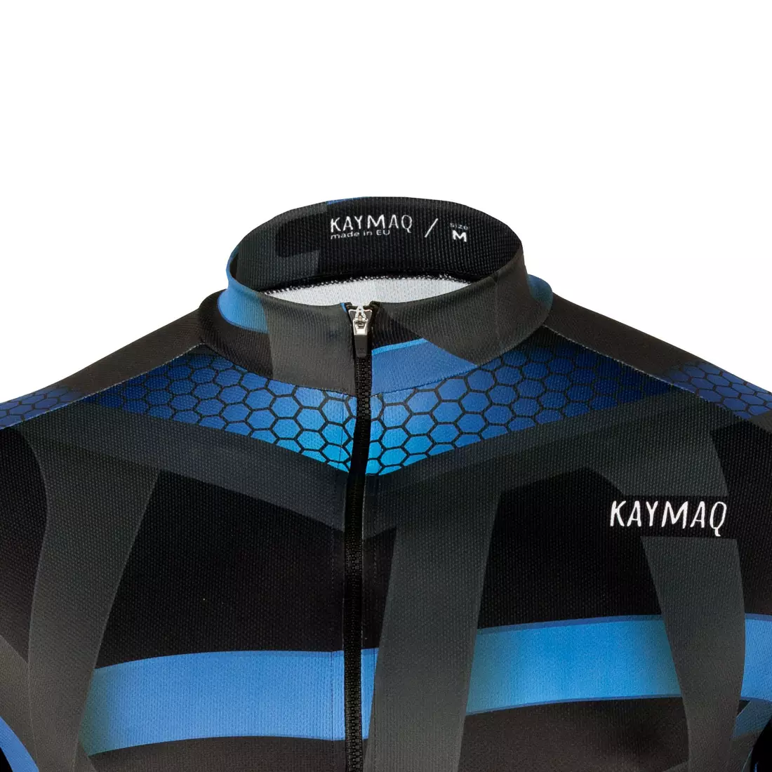 KAYMAQ DESIGN M36 tricou de bărbați pentru ciclism, mânecă scurtă, albastru