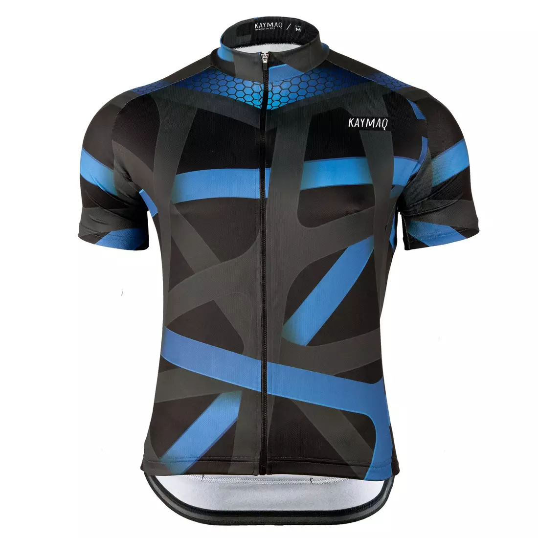 KAYMAQ DESIGN M36 tricou de bărbați pentru ciclism, mânecă scurtă, albastru