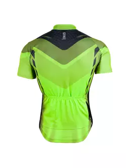 KAYMAQ DESIGN M37 tricou de bărbați pentru ciclism, mânecă scurtă, verde fluor