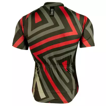 KAYMAQ DESIGN M41 tricou de bărbați pentru ciclism, mânecă scurtă, roșu