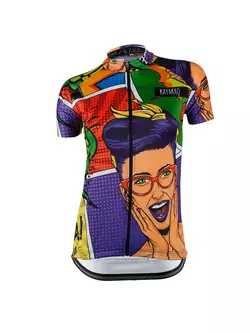 KAYMAQ DESIGN W26 tricou de ciclism cu mâneci scurte pentru femei