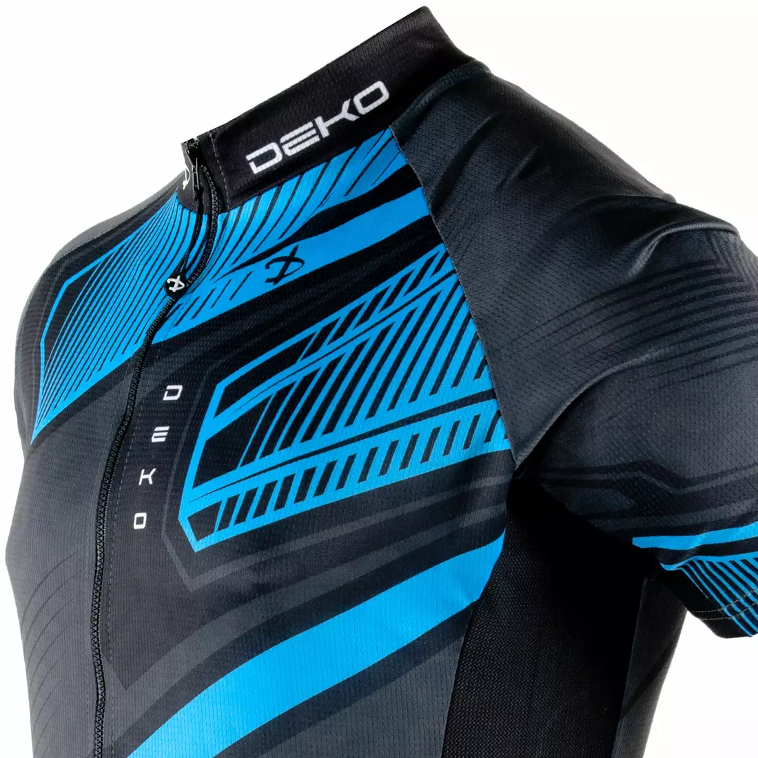 DEKO tricou de bărbați cu mânecă scurtă pentru ciclism, albastru MNK-001-09