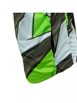 KAYMAQ DESIGN M43 Tricou lejer de ciclism MTB pentru bărbați verde fluor