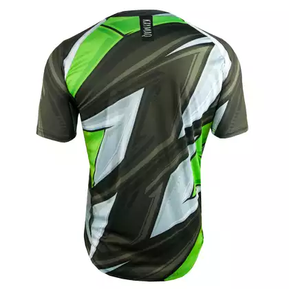 KAYMAQ DESIGN M43 tricou de ciclism MTB pentru bărbați, verde fluor