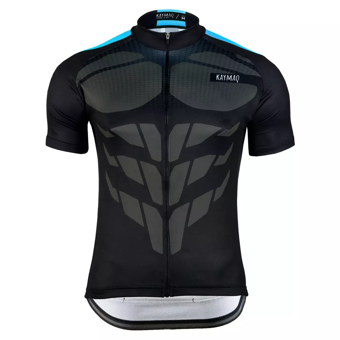 KAYMAQ DESIGN M63 tricou de bărbați pentru ciclism, mânecă scurtă, albastru