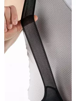 [Set] KAYMAQ DESIGN pantaloni scurți de ciclism pentru bărbați cu bretele KYBT34, negru + DEKO picioare de bicicletă izolate D-ROBAX, negru