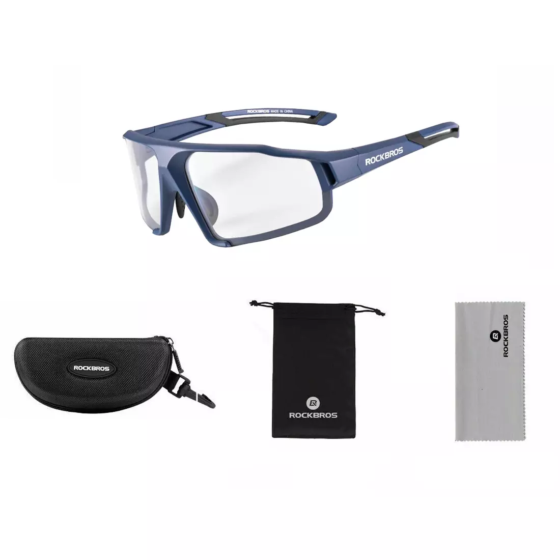 Rockbros SP216BL ochelari fotocromici pentru ciclism / sport albastru marin
