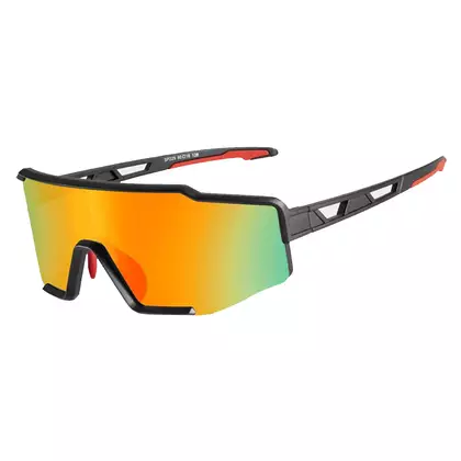 Rockbros SP225BK ochelari de bicicleta / sport, polarizat, negru și gri