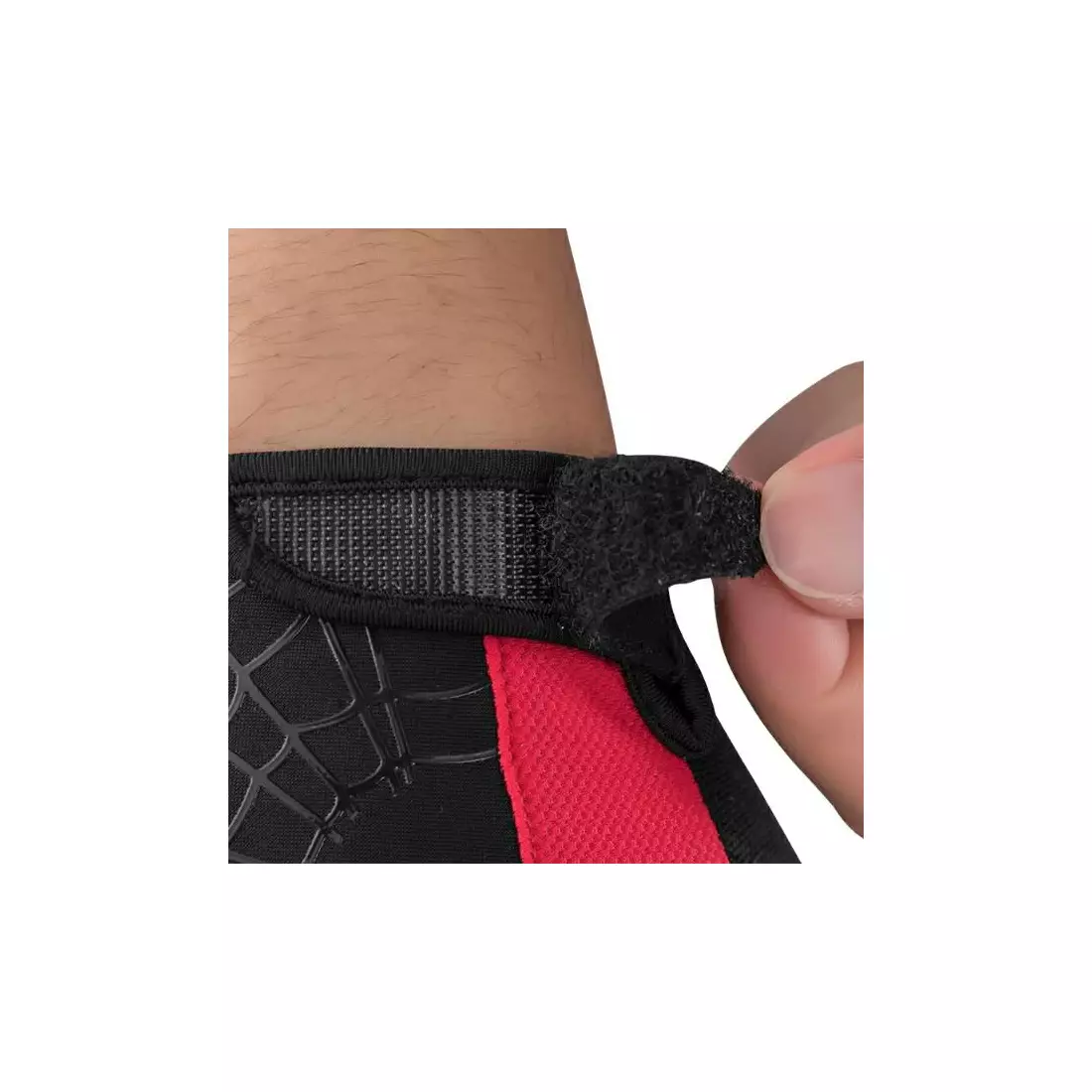 Rockbros mănuși de ciclism, negru-roșu S109-1BR