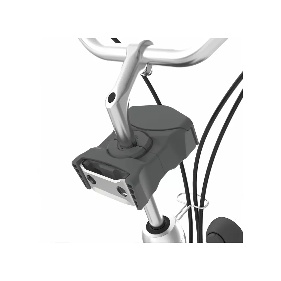 URBAN IKI  Scaun de bicicletă din față culoare WHITE/BLACK 