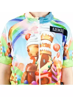 KAYMAQ DESIGN J-G4 tricou de ciclism pentru copii