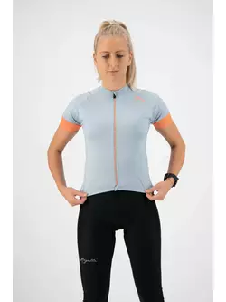 ROGELLI MODESTA tricou de ciclism pentru femei, gri-coral