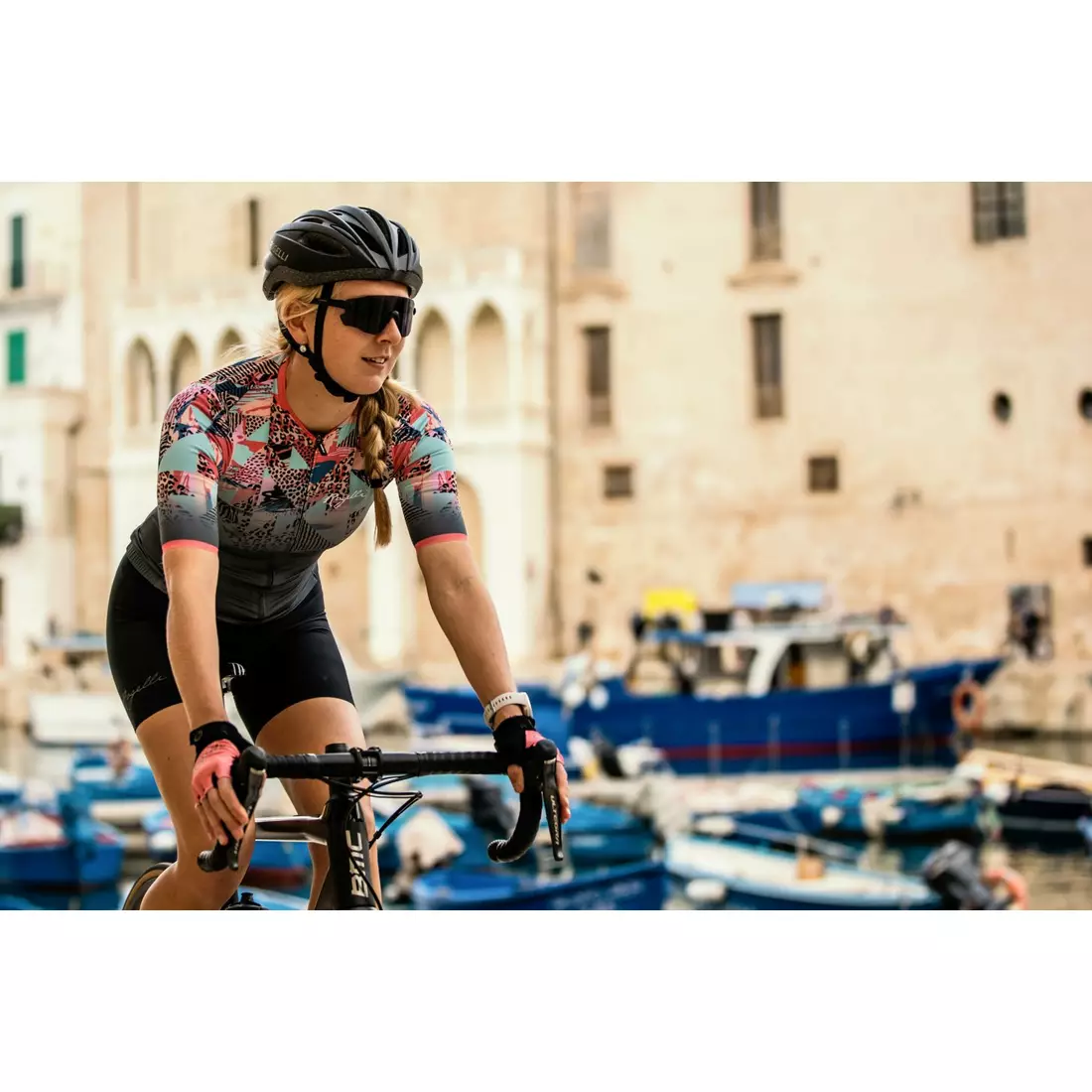 ROGELLI Tricou de ciclism pentru femei ANIMAL albastru