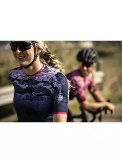 ROGELLI Tricou de ciclism pentru femei ANIMAL albastru