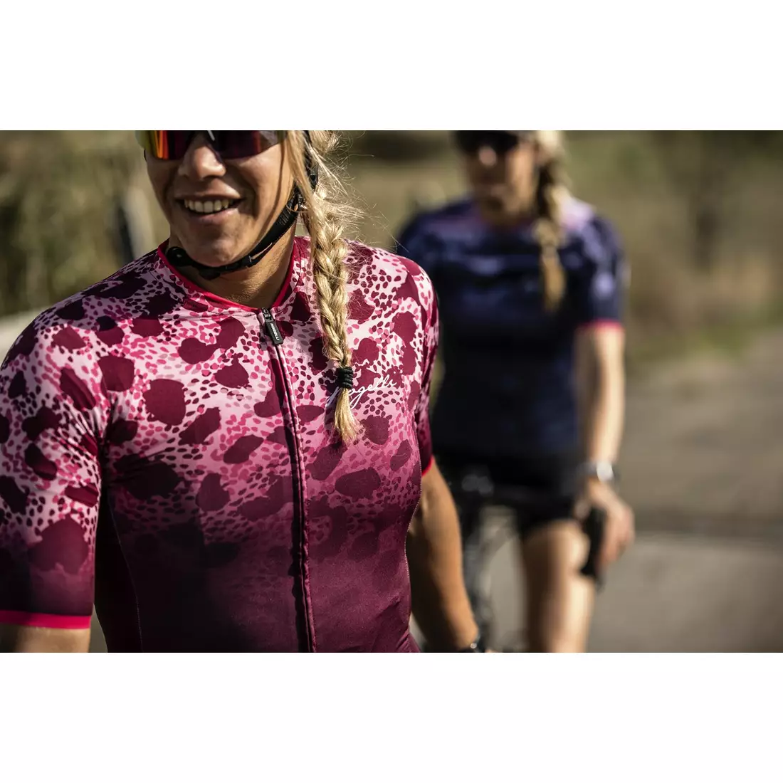ROGELLI Tricou de ciclism pentru femei ANIMAL maro