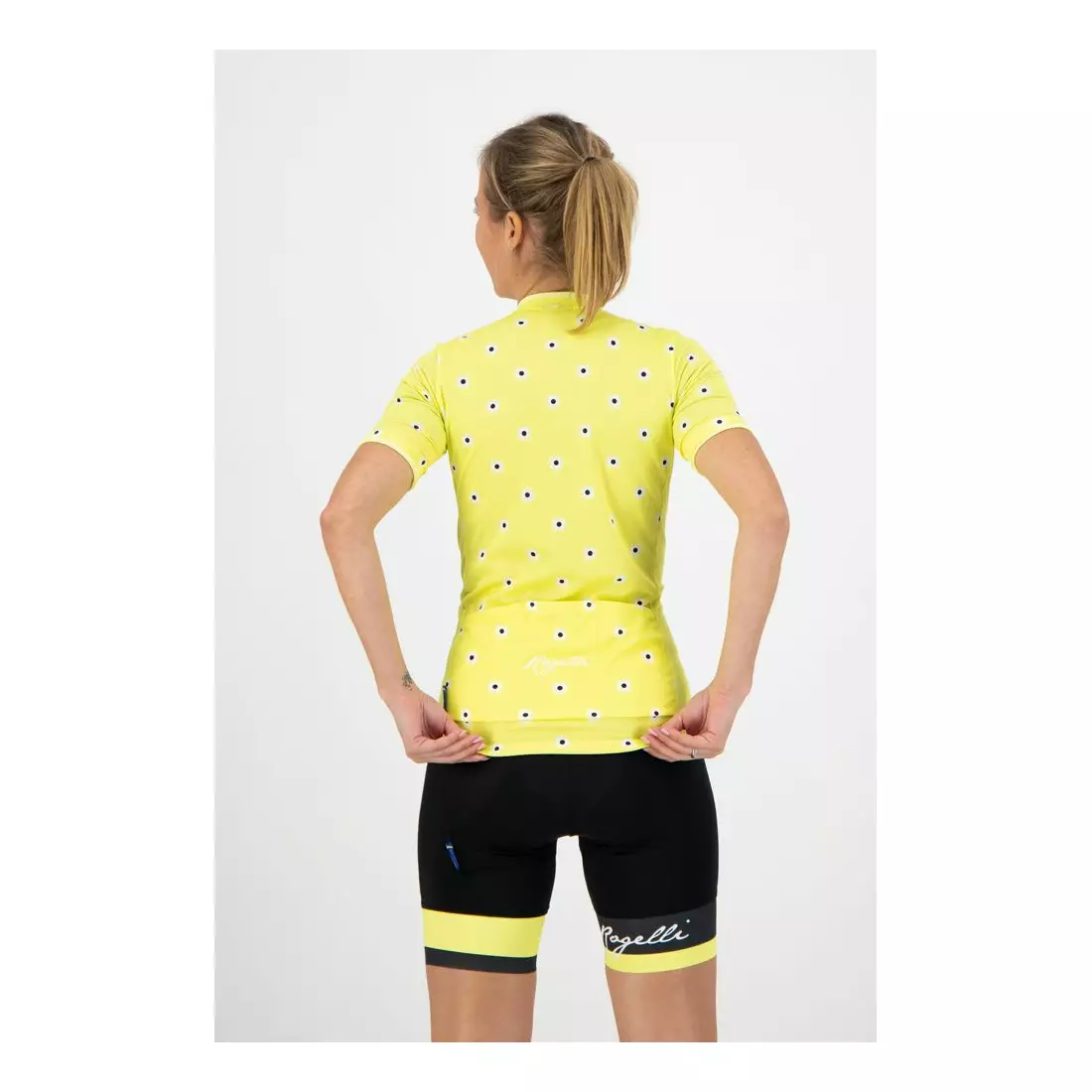 ROGELLI Tricou de ciclism pentru femei DAISY galben
