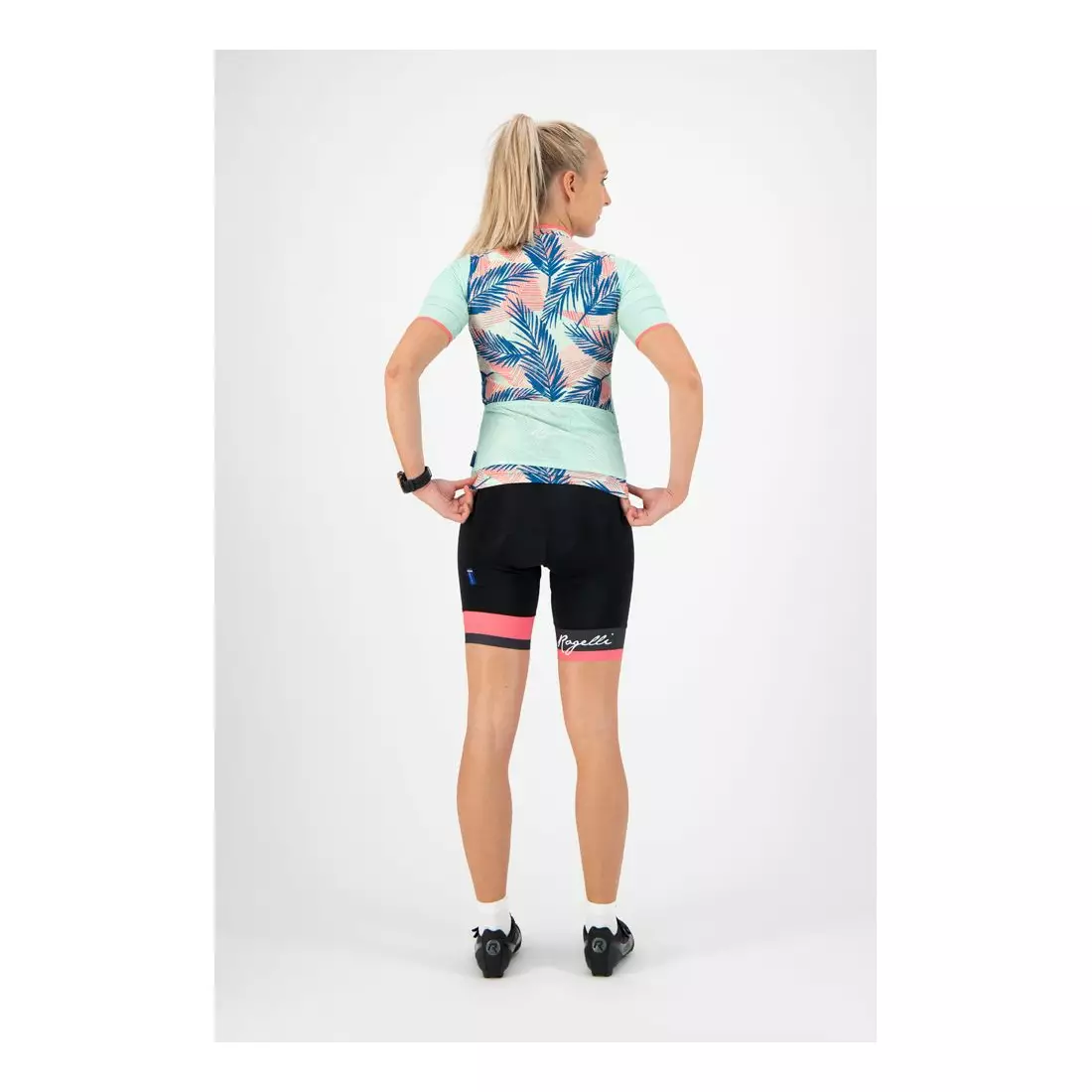 ROGELLI tricou de ciclism feminin LEAF mint 010.087
