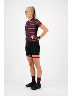 ROGELLI tricou de ciclism feminin STRIPE red/coral 010.149