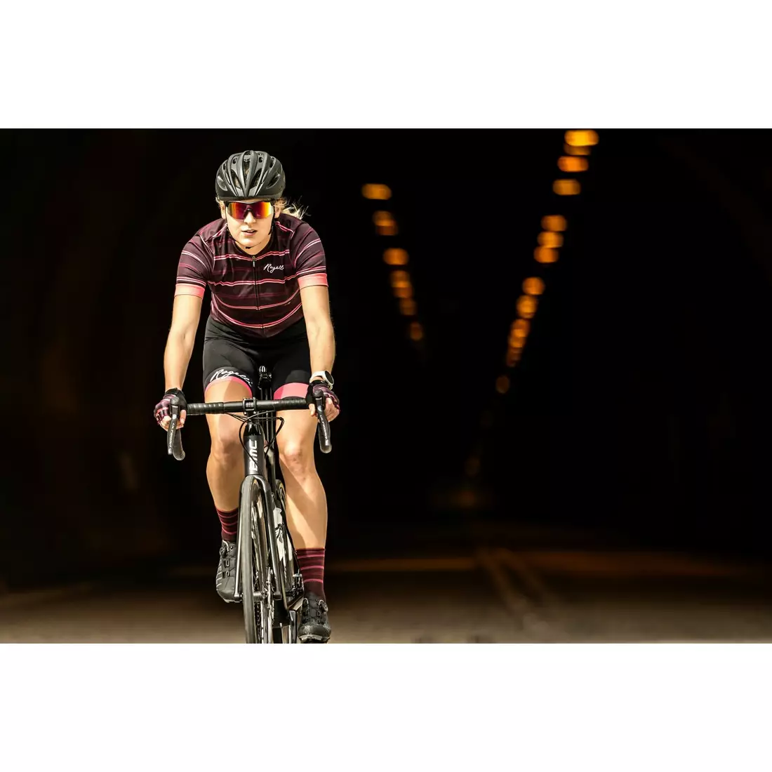 ROGELLI tricou de ciclism feminin STRIPE red/coral 010.149