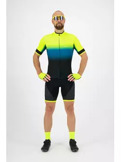 ROGELLI tricou pentru bărbați pentru biciclete HORIZON yellow/blue 001.416