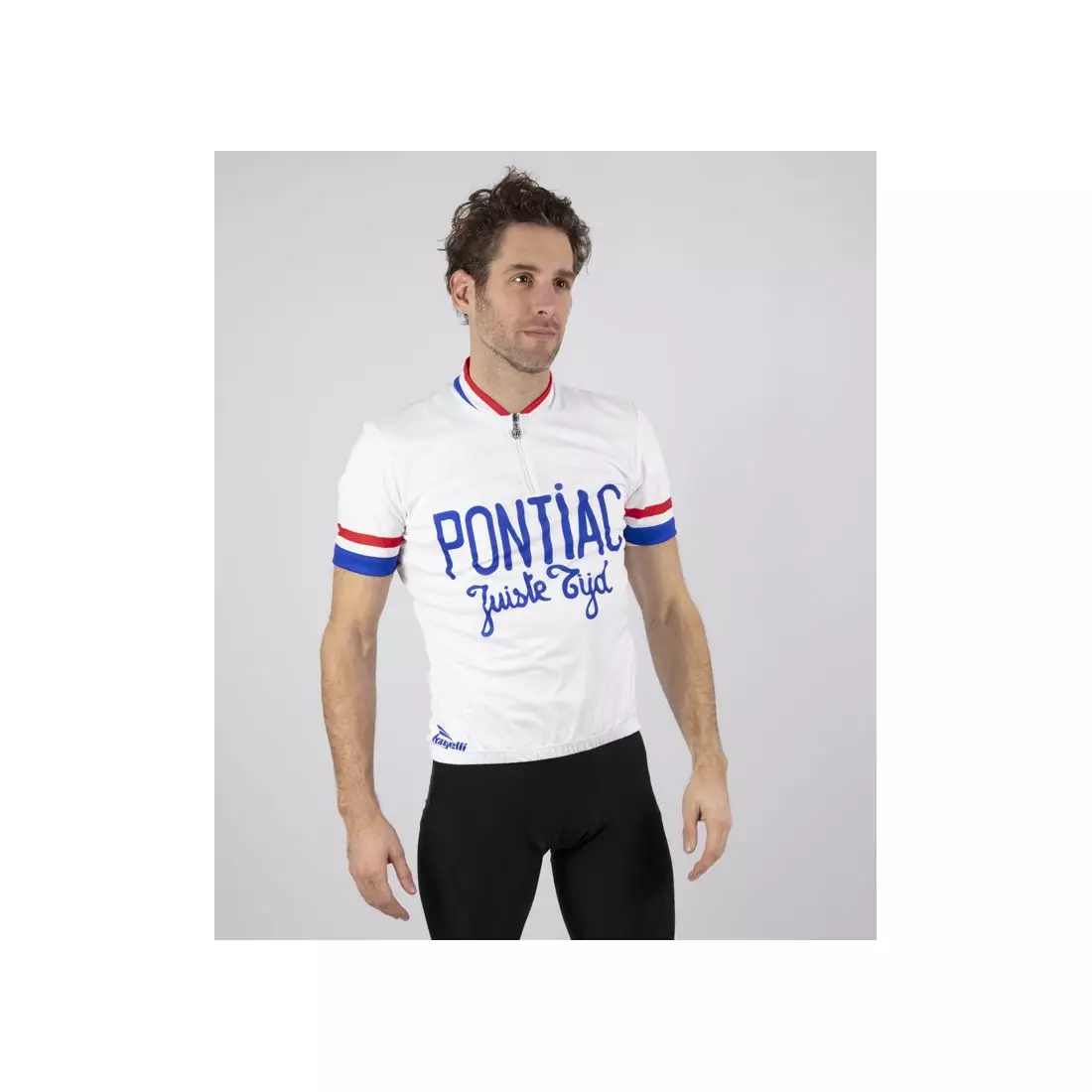 ROGELLI tricou pentru bărbați pentru biciclete PONTIAC white